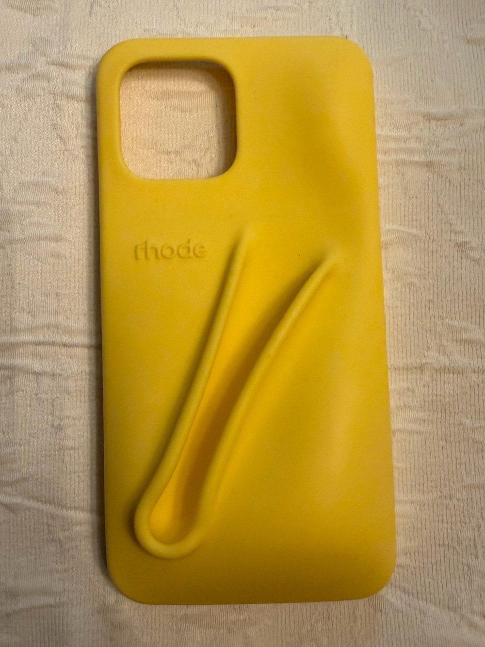 RHODE Yellow Molded Silicone iPhone Case